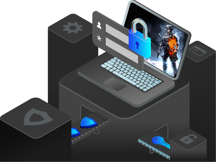 POS lock illustration